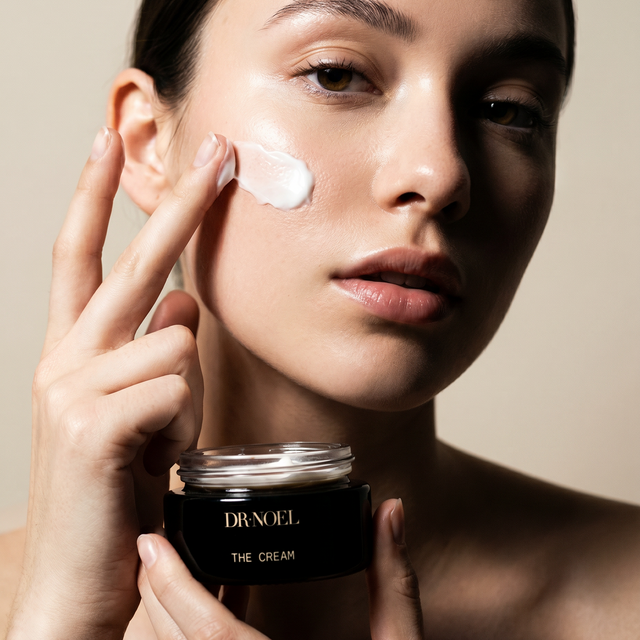 Women Close Up with The Cream