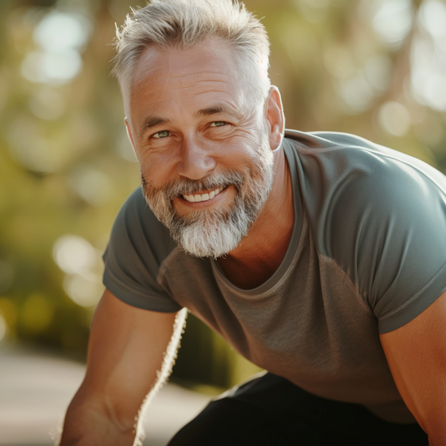 Sportive Active Middle Aged Men