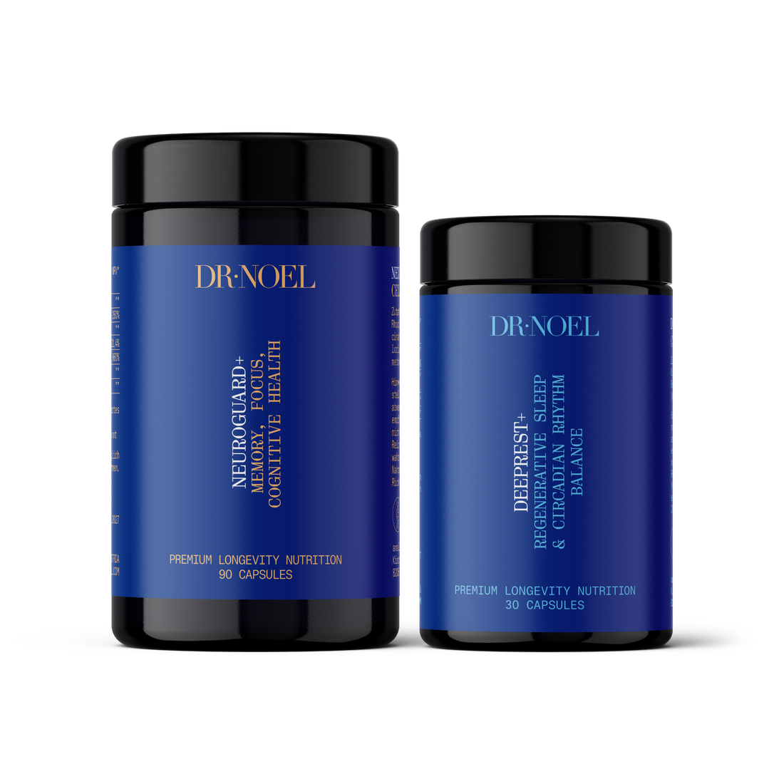 Dr. Noel Sleep & Brain Bundle — physician-developed Neuroguard+ and DeepRest+ neuro performance duo for deep sleep and daytime cognitive focus | Cellular Longevity Protocol™