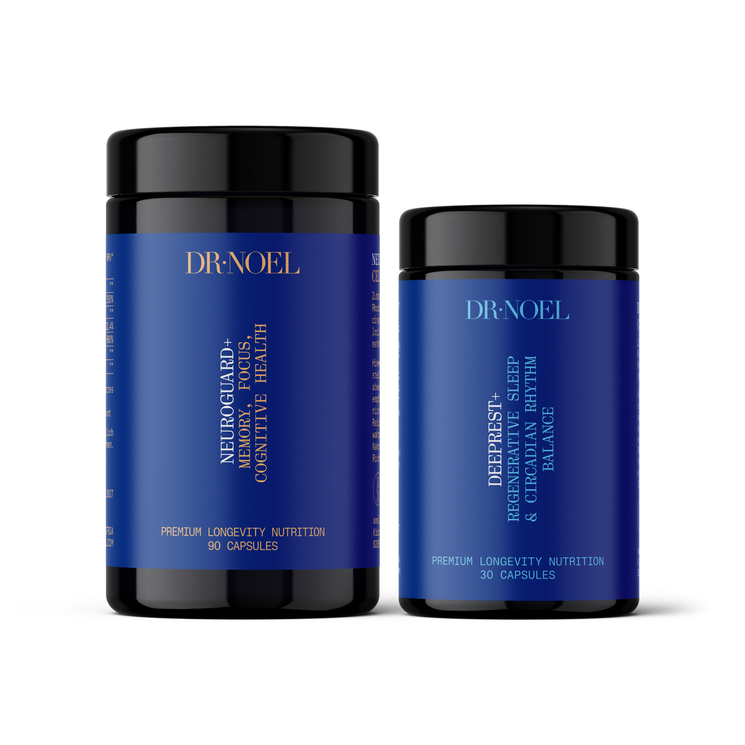 Dr. Noel Sleep & Brain Bundle — physician-developed Neuroguard+ and DeepRest+ neuro performance duo for deep sleep and daytime cognitive focus | Cellular Longevity Protocol™