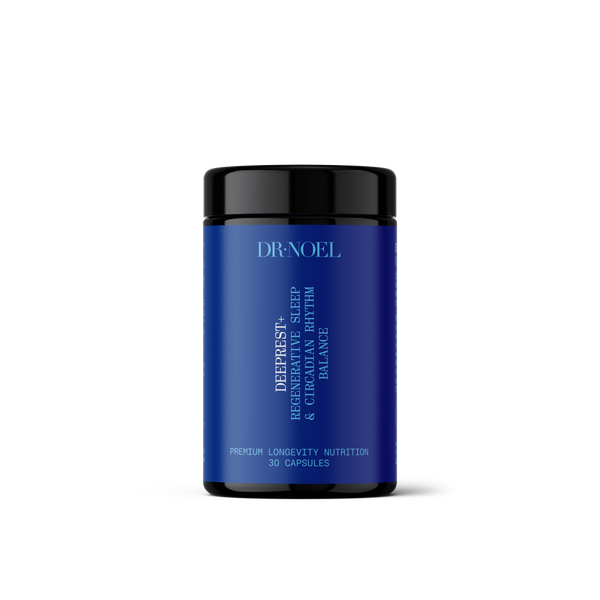 Dr. Noel DEEPREST+ — physician-formulated circadian regulation and sleep architecture supplement, part of the Sleep & Brain Bundle