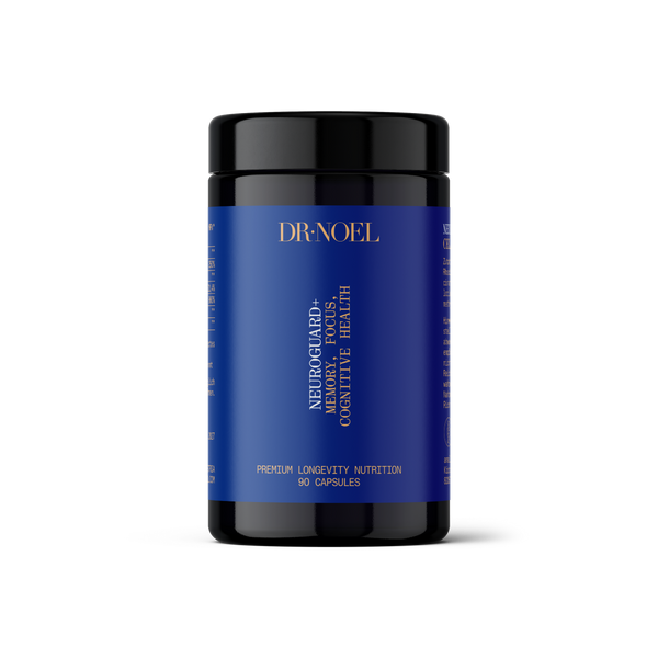 Dr. Noel NEUROGUARD+ — physician-developed neuroprotection and cognitive longevity supplement, part of the Sleep & Brain Bundle
