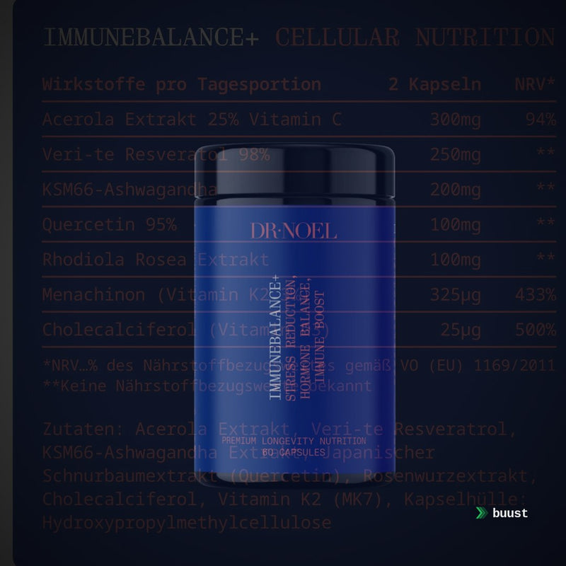 Dr. Noel IMMUNEBALANCE+ - Immune Support & Stress Reductation Supplement . – Clean Showcase